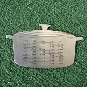 Le Creuset Measurement Measure Conversion Refrigerator Magnet